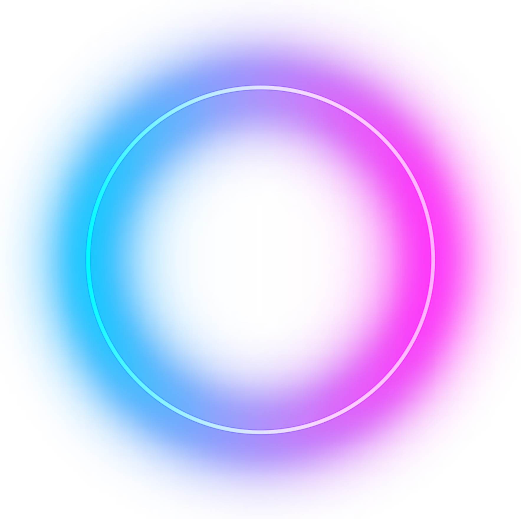 neon frame circle